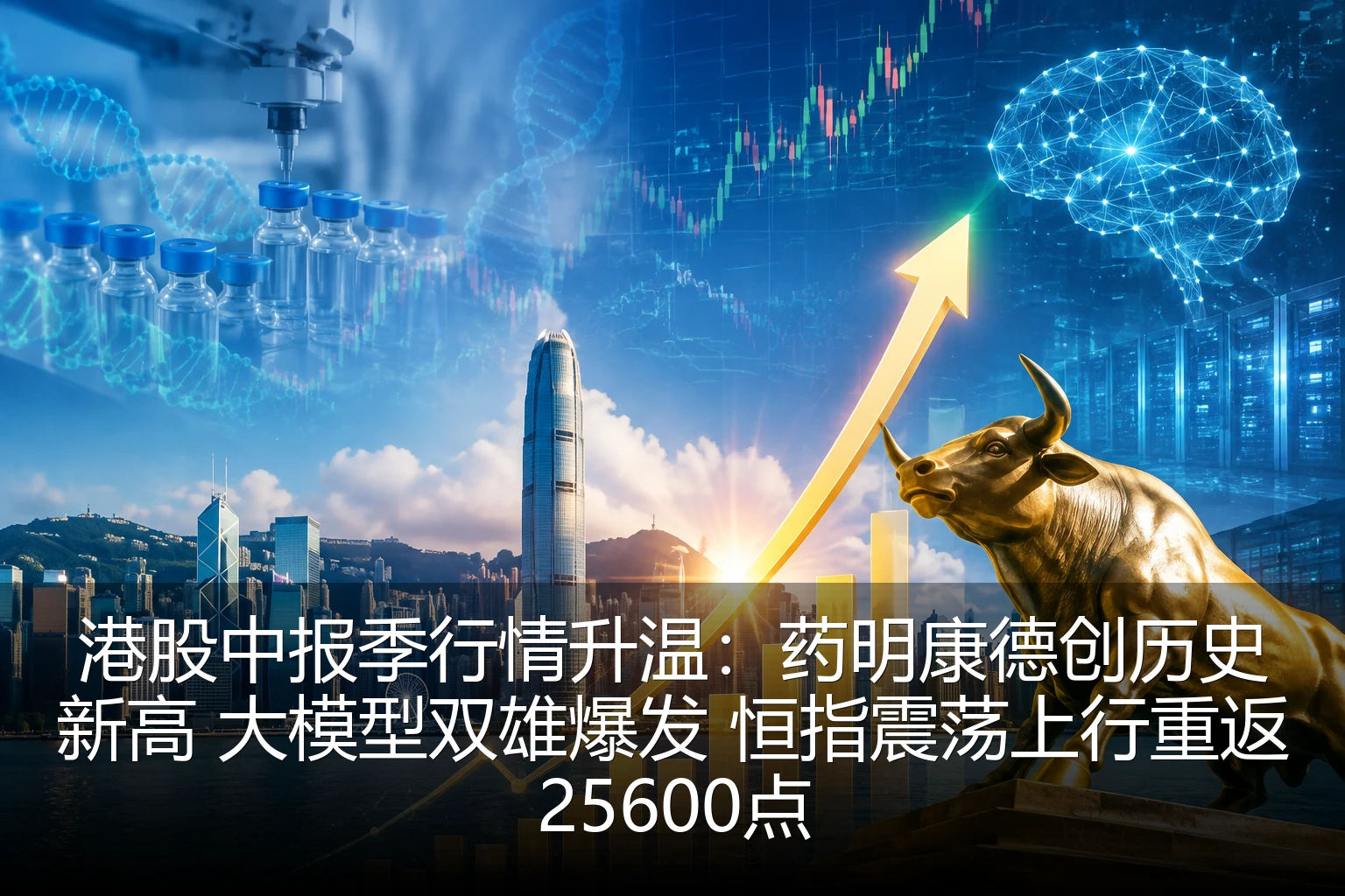 港股中报季行情升温：药明康德创历史新高 大模型双雄爆发 恒指震荡上行重返25600点
